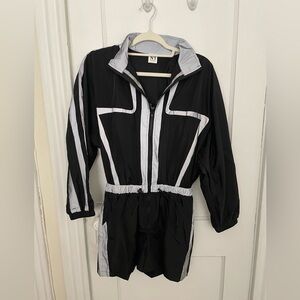 SOLD | Windbreaker Romper w/pockets and drawstring waistband